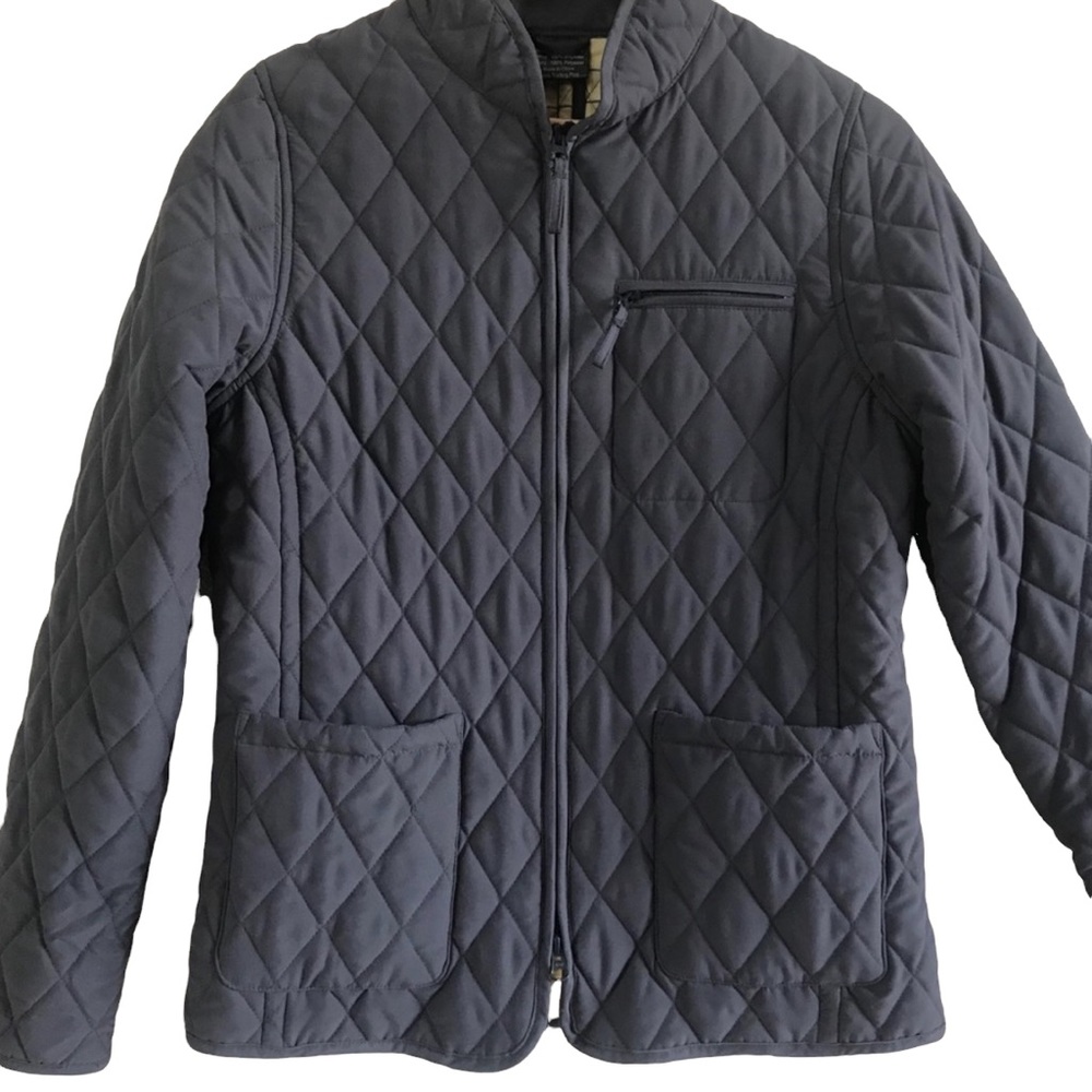 John Partridge Navy Quilted Barn Coat